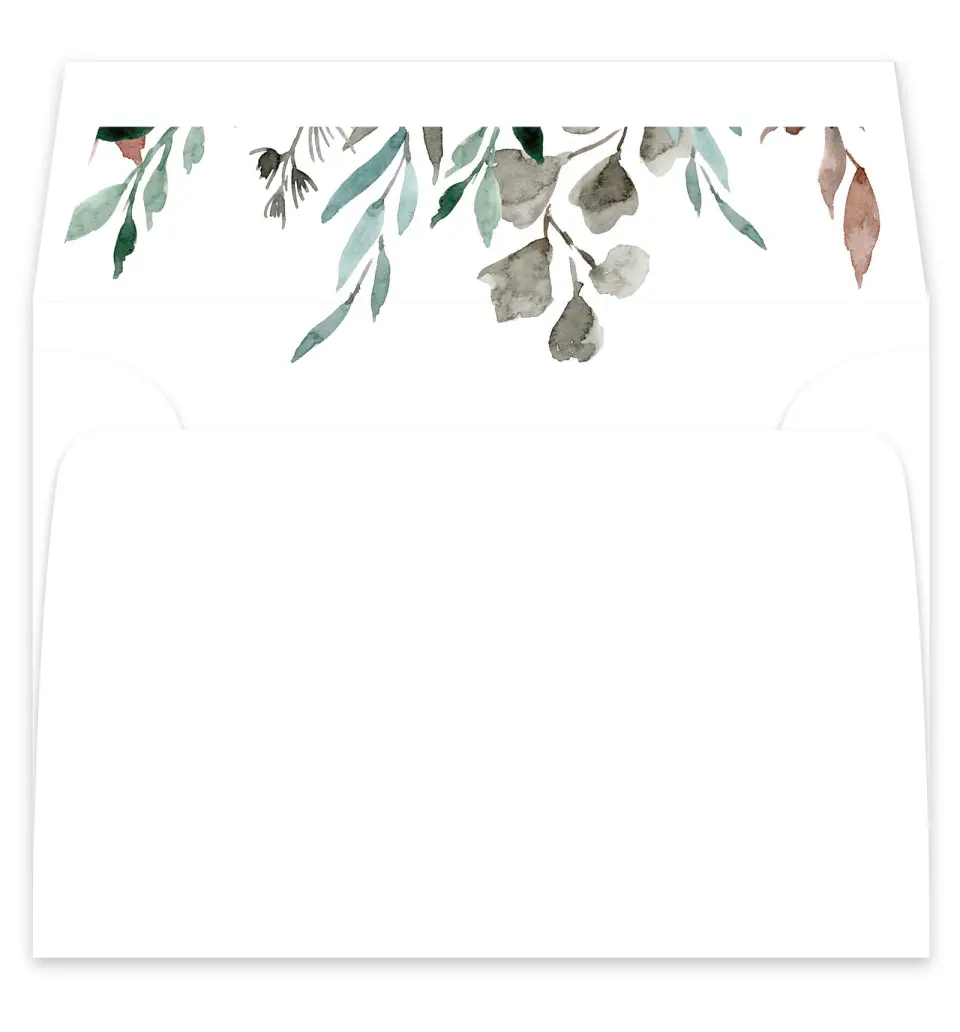 This is a  7¼" x 6⅞" Envelope Liners (ELF) called Blissfully Fall printed in full color