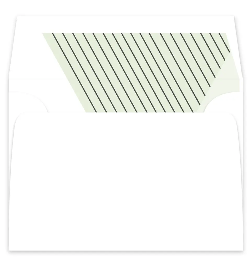 This is a  7¼" x 6⅞" Envelope Liners (ELF) called Geometric Weave printed in full color