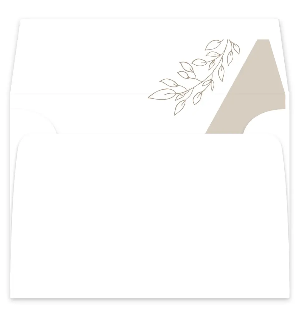 This is a  7¼" x 6⅞" Envelope Liners (ELF) called Delicate Splendor printed in full color