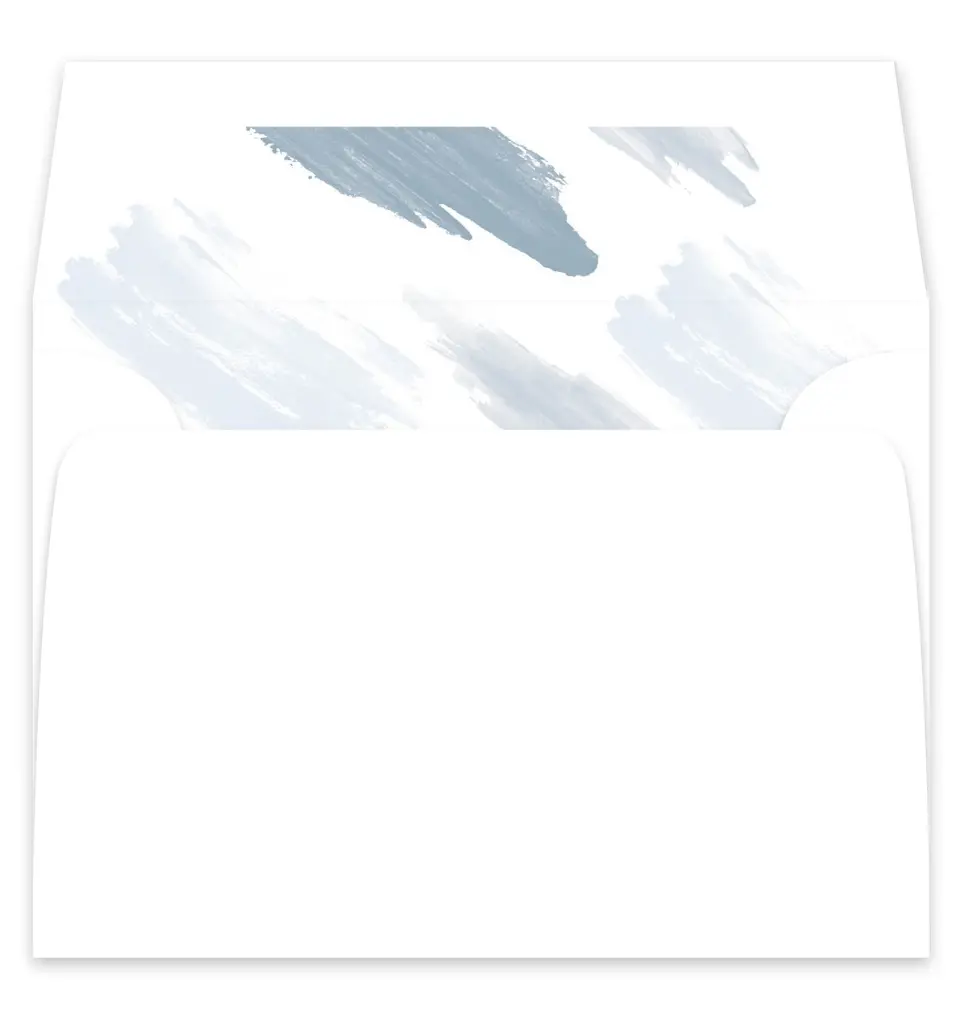 This is a  7¼" x 6⅞" Envelope Liners (ELF) called Ethereal Swaths printed in full color