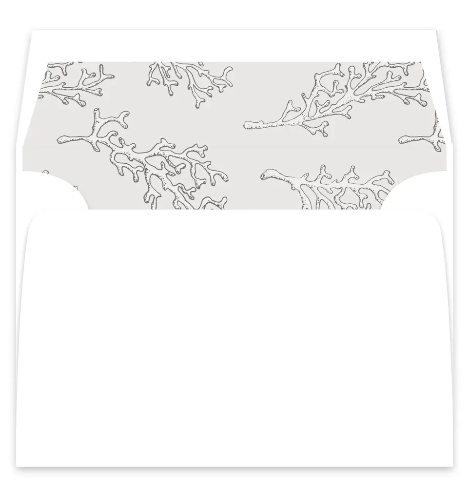 This is a  7¼" x 6⅞" Envelope Liners (ELF) called Maritime Bliss printed in full color