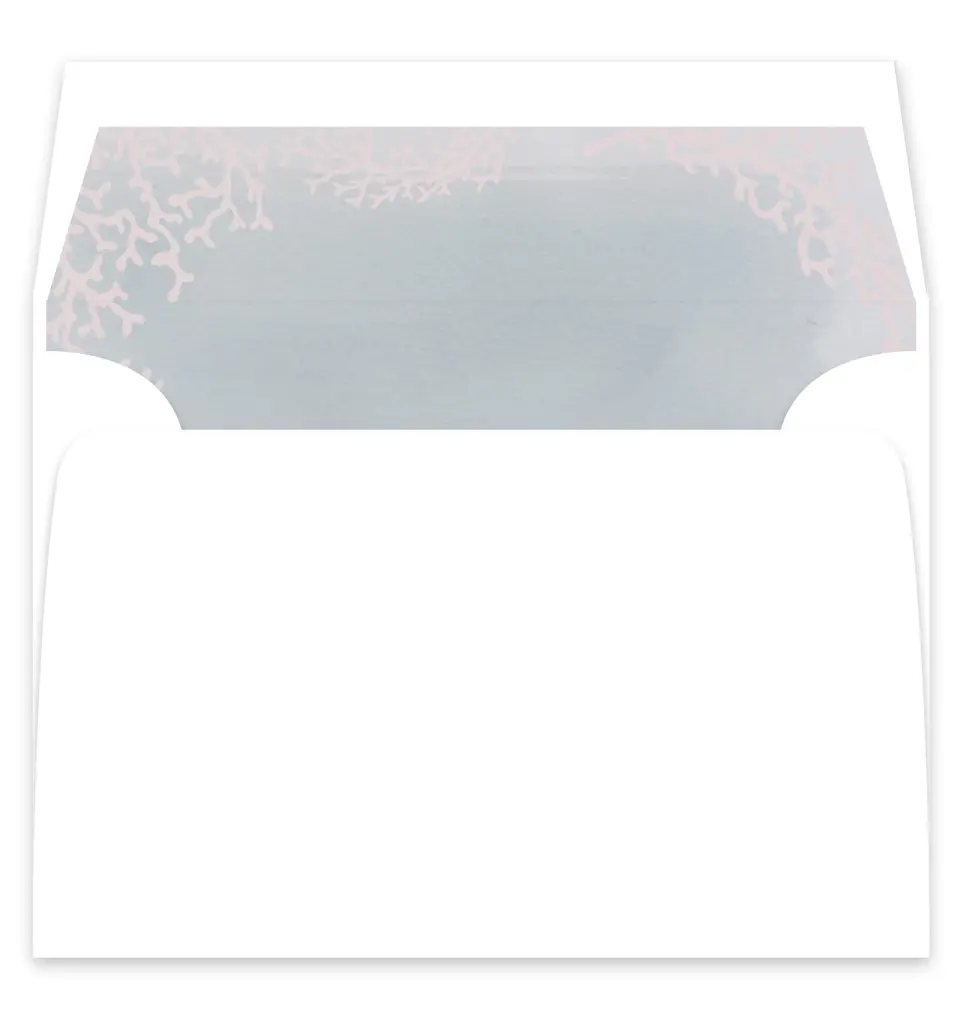 This is a  7¼" x 6⅞" Envelope Liners (ELF) called Enchanting Sea printed in full color