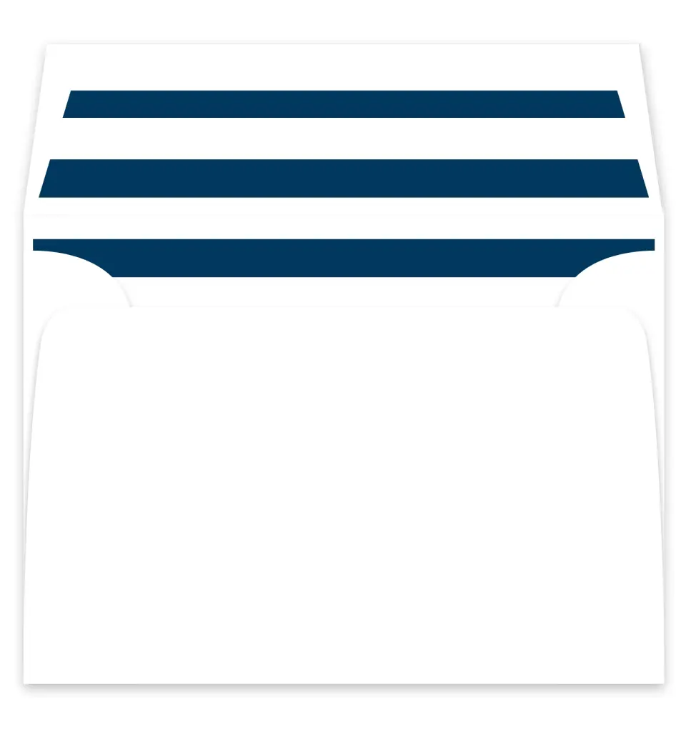 This is a  7¼" x 6⅞" Envelope Liners (ELF) called Nautical Stripes printed in full color