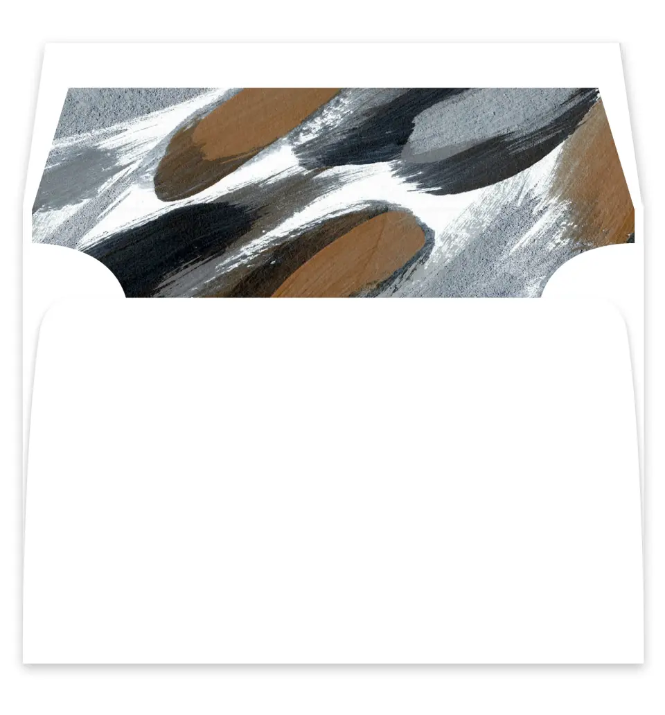 This is a  7¼" x 6⅞" Envelope Liners (ELF) called Moody Swashes printed in full color