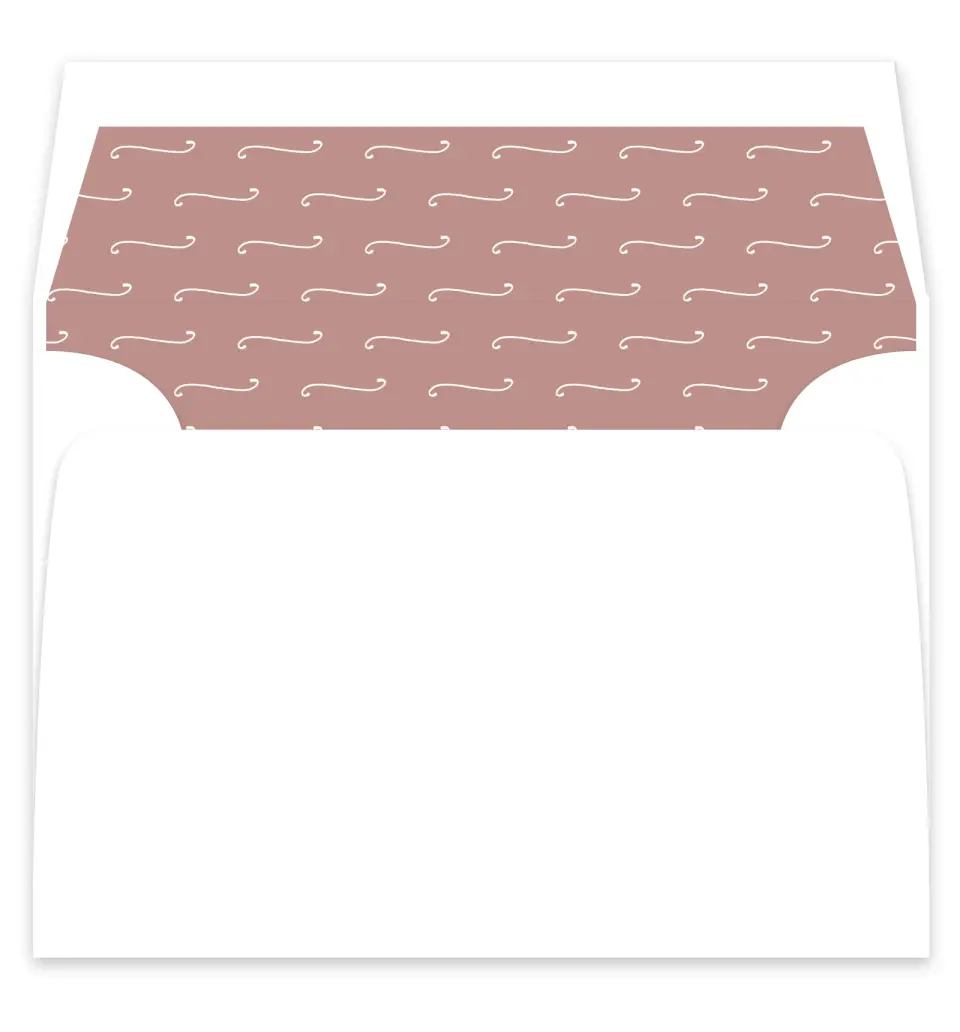 This is a  7¼" x 6⅞" Envelope Liners (ELF) called Modern Whisper printed in full color