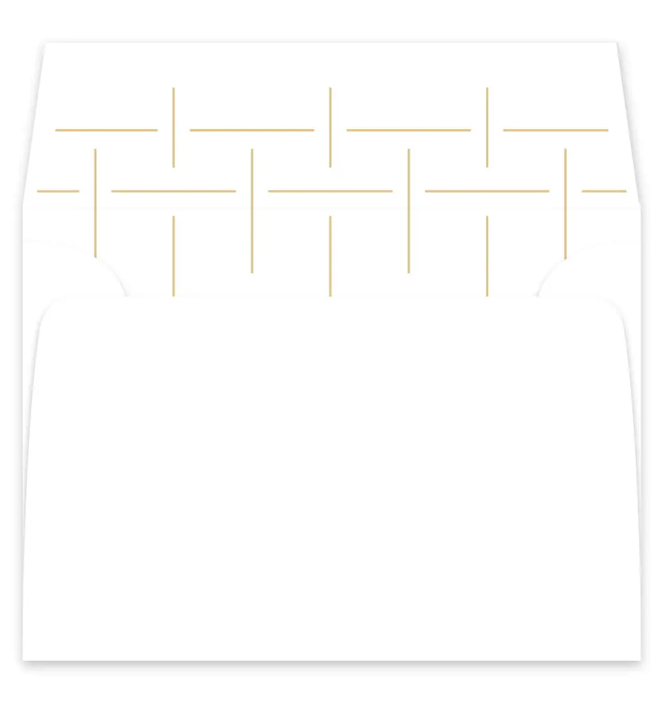 This is a  7¼" x 6⅞" Envelope Liners (ELF) called The Proposal printed in full color