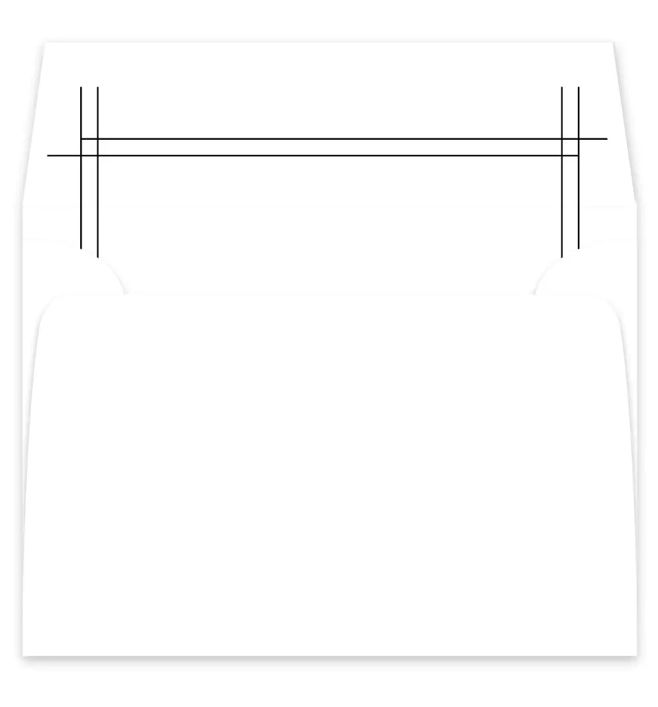 This is a  7¼" x 6⅞" Envelope Liners (ELF) called Mod Frame printed in full color