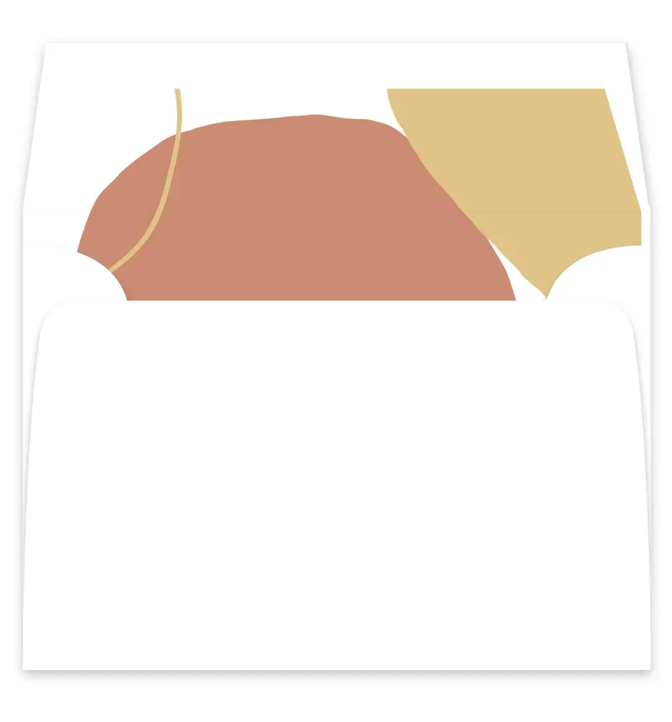 This is a  7¼" x 6⅞" Envelope Liners (ELF) called Contemporary Bubbles printed in full color