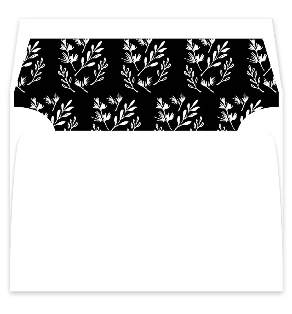 This is a  7¼" x 6⅞" Envelope Liners (ELF) called Stacked Squares printed in full color