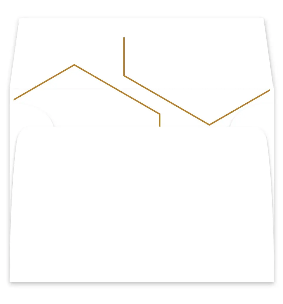 This is a  7¼" x 6⅞" Envelope Liners (ELF) called Love's Ribbon printed in full color