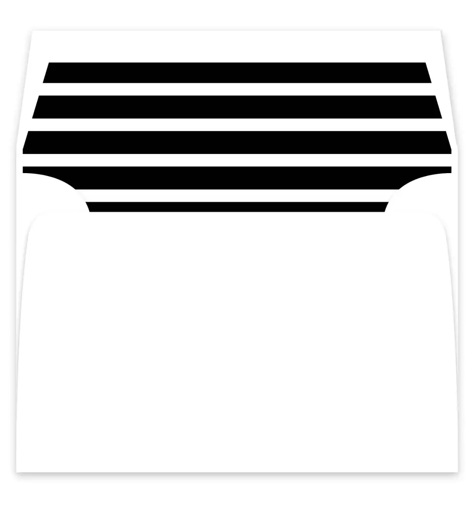 This is a  7¼" x 6⅞" Envelope Liners (ELF) called Bold Heading printed in full color