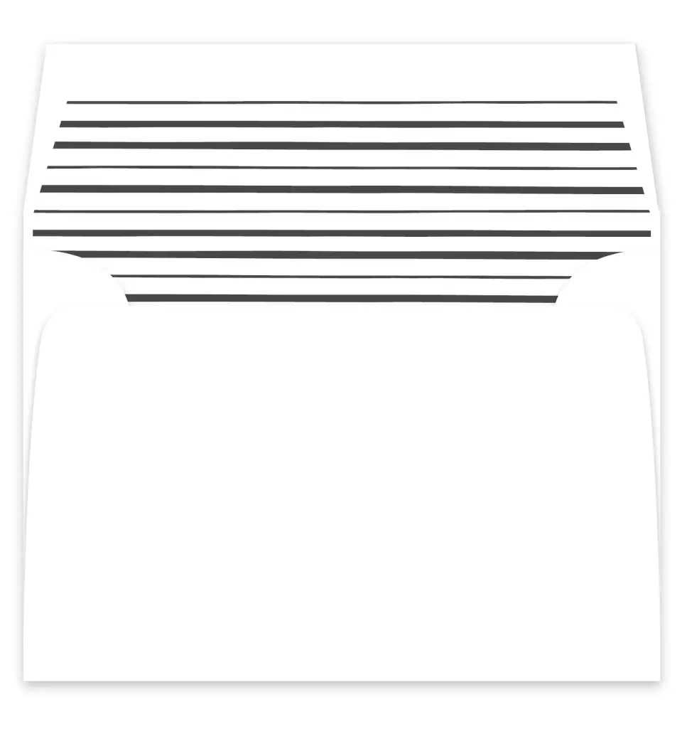 This is a  7¼" x 6⅞" Envelope Liners (ELF) called Love on the Line printed in full color