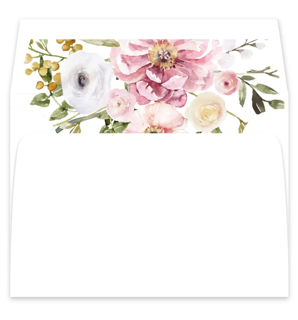 This is a  7¼" x 6⅞" Envelope Liners (ELF) called Minimalist Type printed in full color