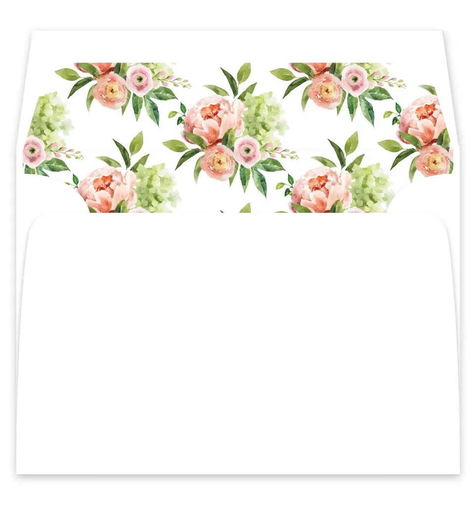 This is a  7¼" x 6⅞" Envelope Liners (ELF) called Elegant Unity printed in full color