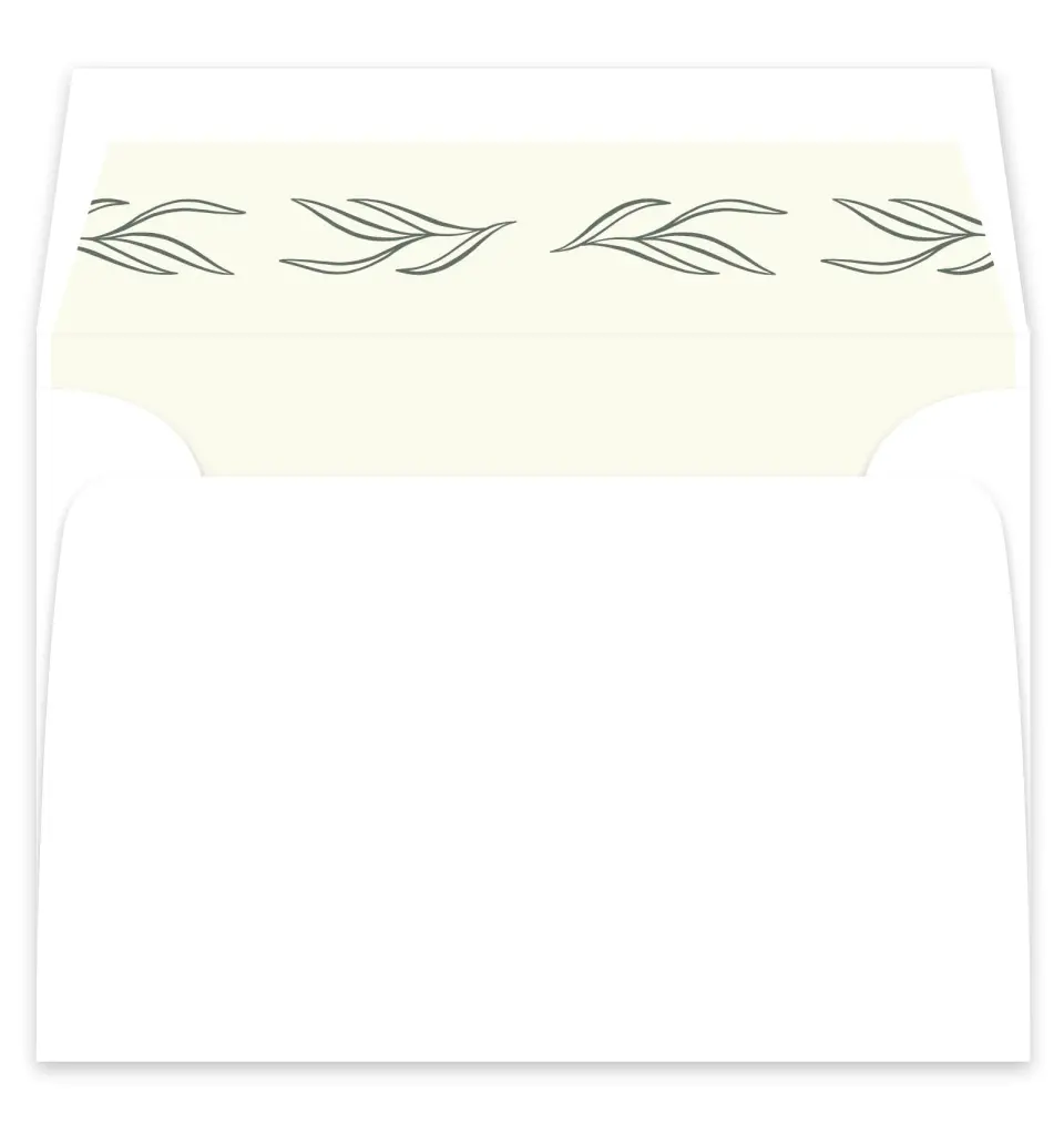 This is a  7¼" x 6⅞" Envelope Liners (ELF) called Whisper Twig printed in full color