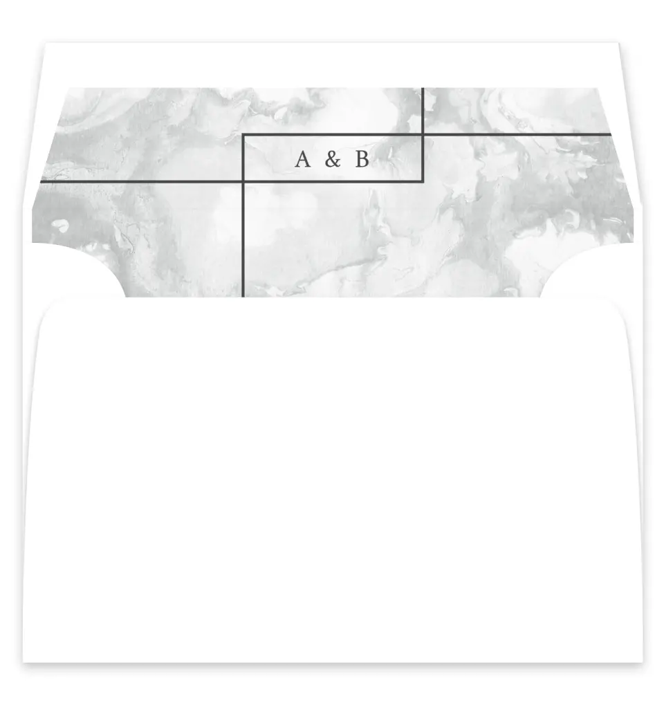This is a  7¼" x 6⅞" Envelope Liners (ELF) called Joined Lines printed in full color