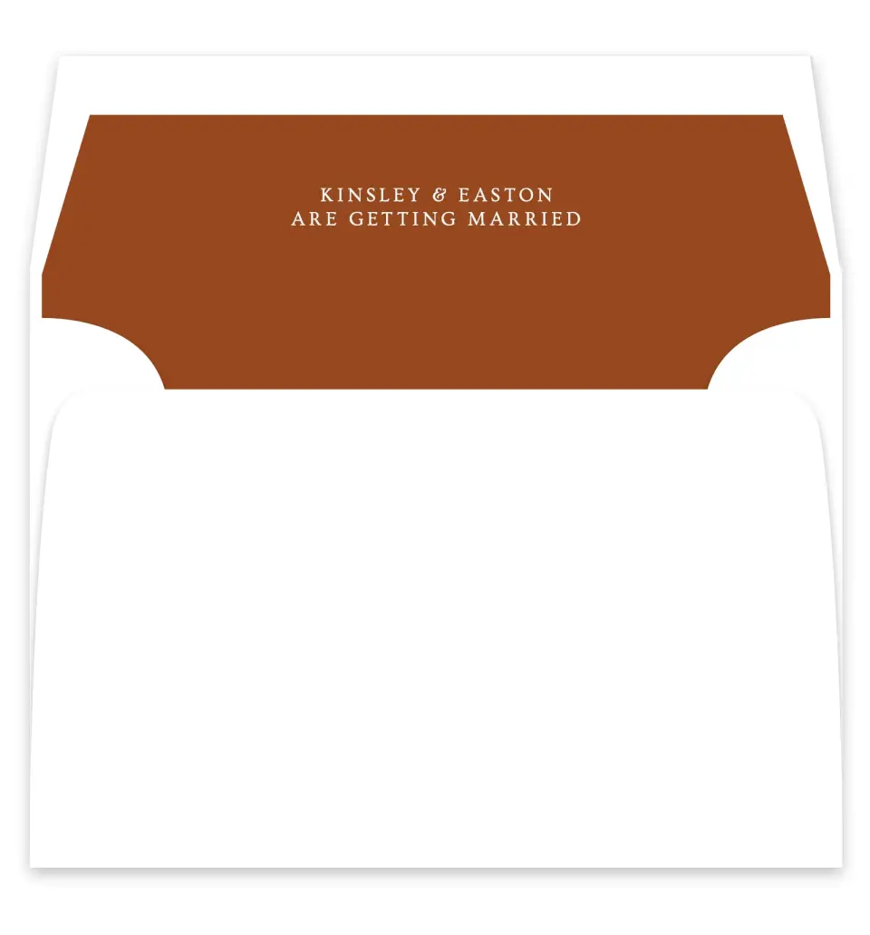 This is a  7¼" x 6⅞" Envelope Liners (ELF) called Cornerstone of Love printed in full color