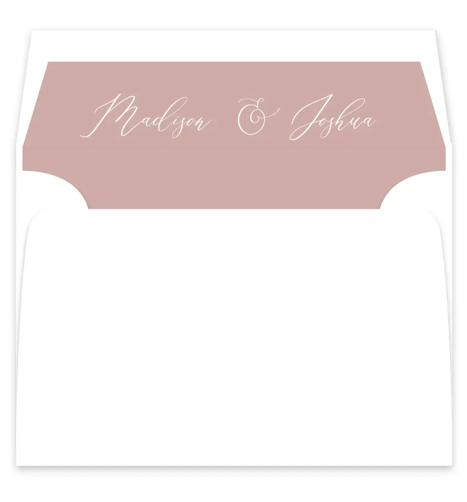 This is a  7¼" x 6⅞" Envelope Liners (ELF) called Gentle Touch printed in full color