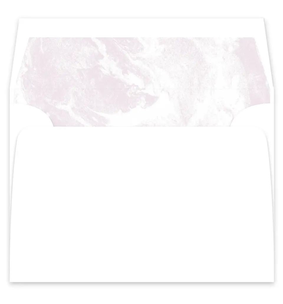 This is a  7¼" x 6⅞" Envelope Liners (ELF) called Modest Moment printed in full color