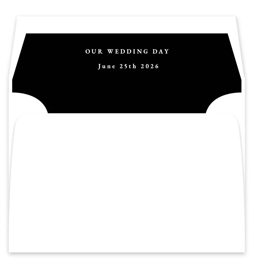 This is a  7¼" x 6⅞" Envelope Liners (ELF) called Simple Drama printed in full color