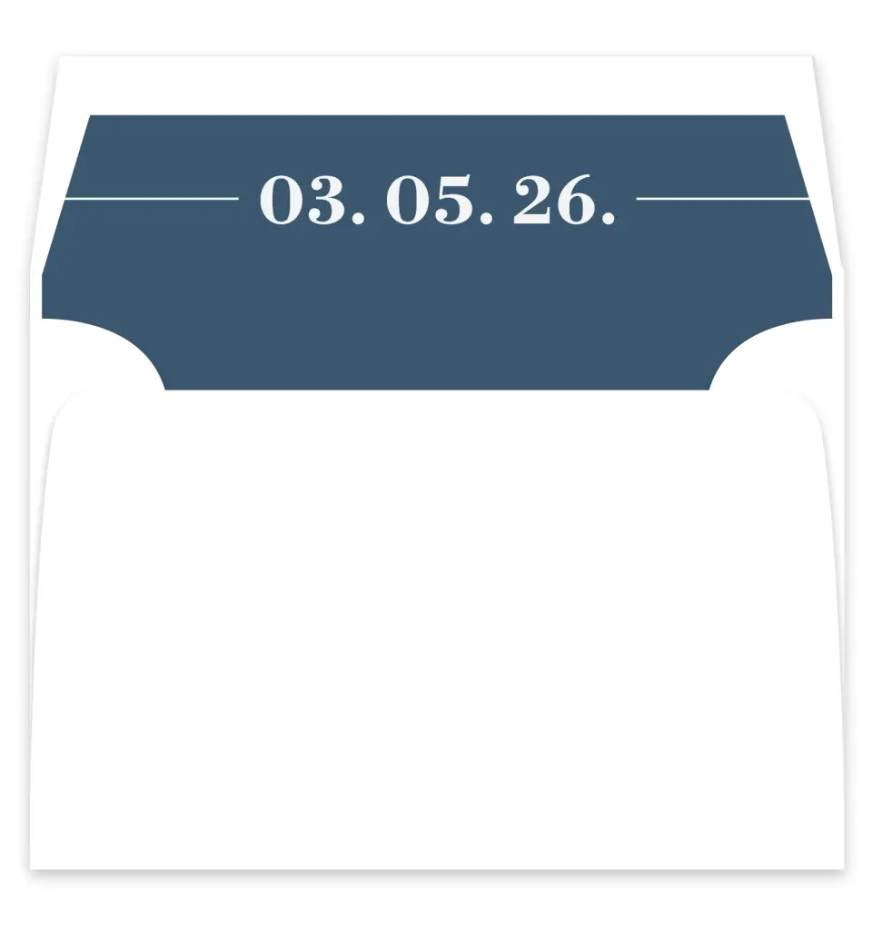 This is a  7¼" x 6⅞" Envelope Liners (ELF) called For Eternity printed in full color