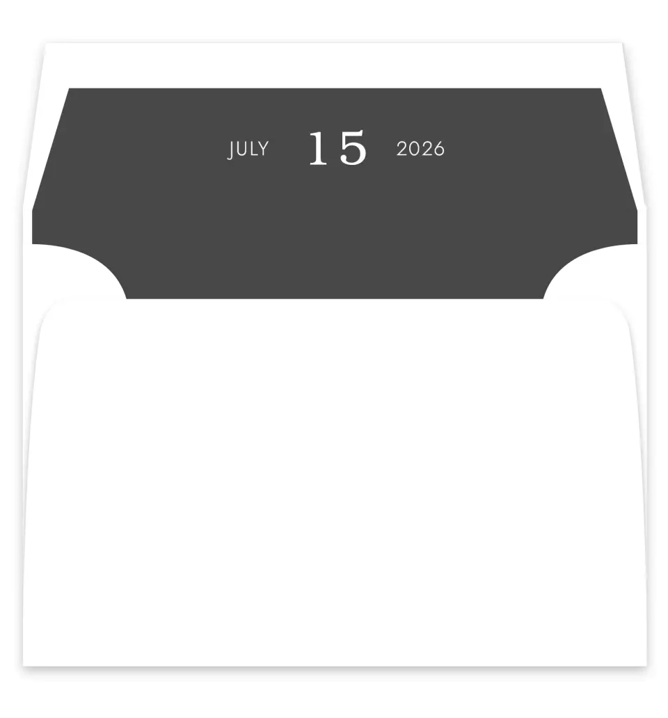 This is a  7¼" x 6⅞" Envelope Liners (ELF) called Flawless Photo printed in full color