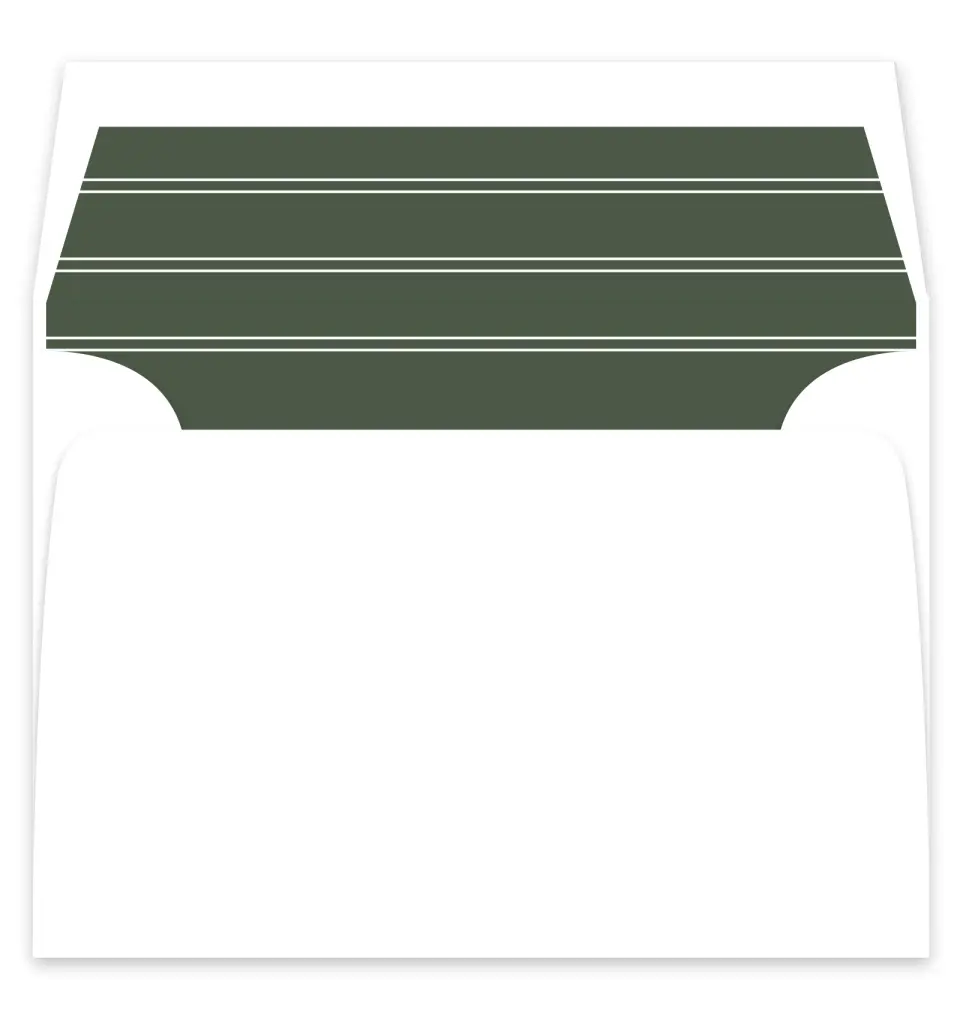 This is a  7¼" x 6⅞" Envelope Liners (ELF) called Magnificent Margin printed in full color