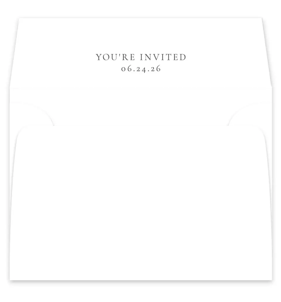 This is a  7¼" x 6⅞" Envelope Liners (ELF) called Distinct Lines printed in full color