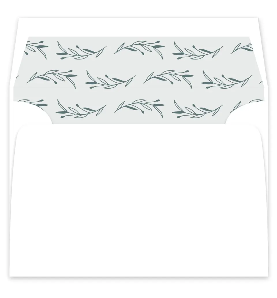 This is a  7¼" x 6⅞" Envelope Liners (ELF) called Growing Arc printed in full color