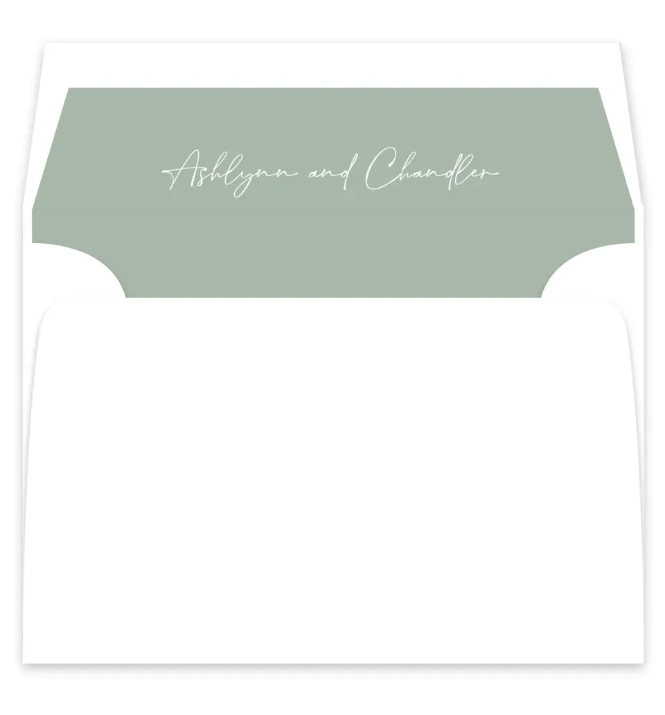 This is a  7¼" x 6⅞" Envelope Liners (ELF) called The Ashlynn printed in full color
