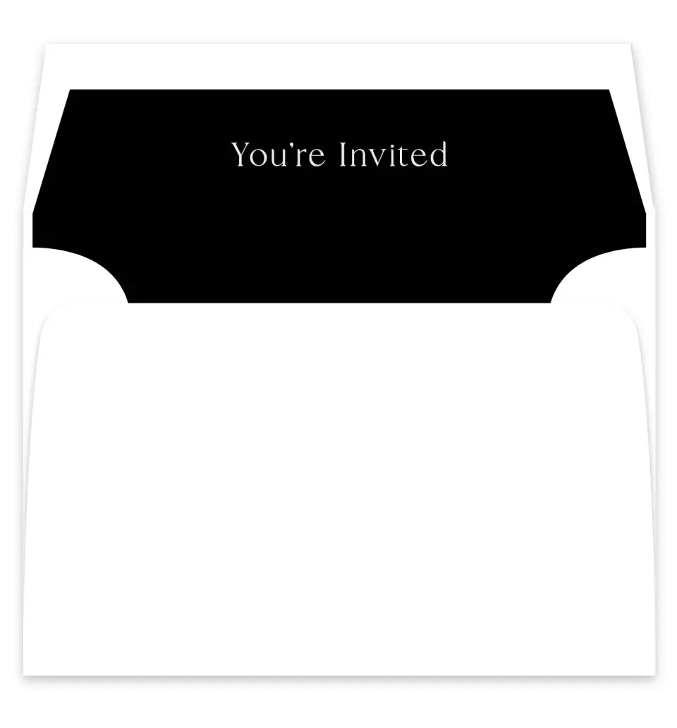 This is a  7¼" x 6⅞" Envelope Liners (ELF) called Styled Lines printed in full color