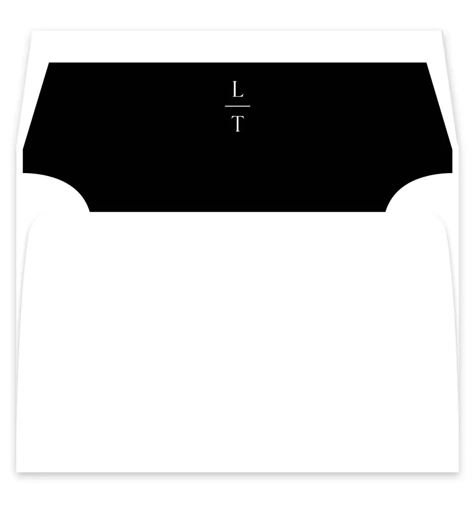 This is a  7¼" x 6⅞" Envelope Liners (ELF) called The Lauren printed in full color