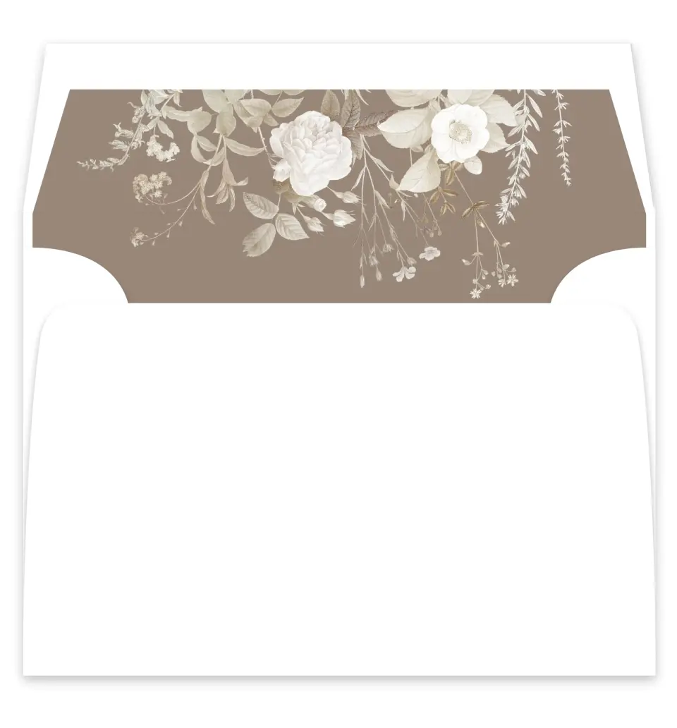 This is a  7¼" x 6⅞" Envelope Liners (ELF) called The Everly printed in full color