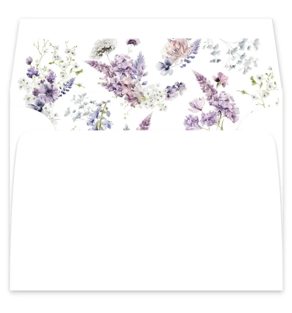This is a  7¼" x 6⅞" Envelope Liners (ELF) called Euphoric Frame printed in full color