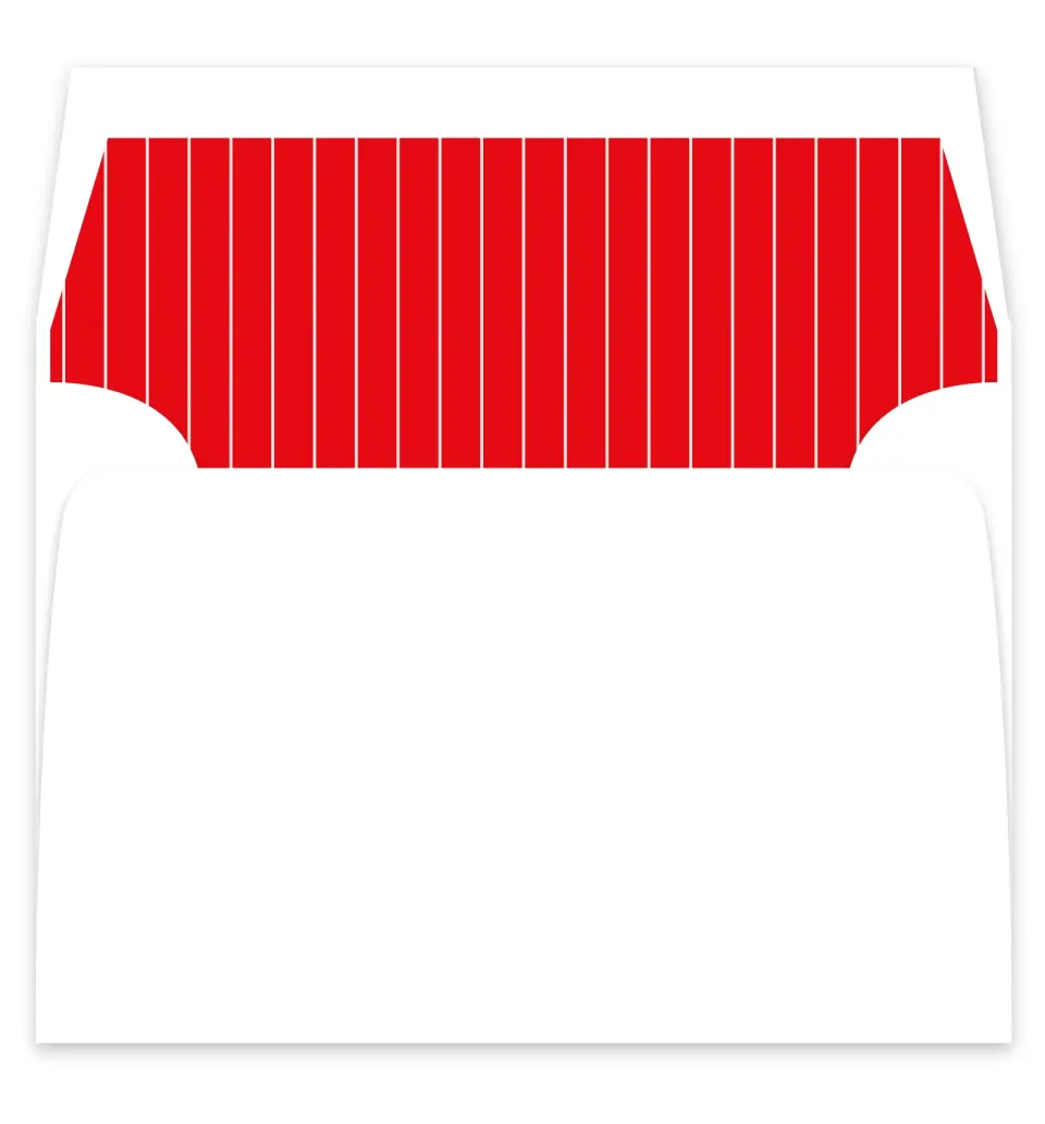 This is a  7¼" x 6⅞" Envelope Liners (ELF) called Initial Unity printed in full color
