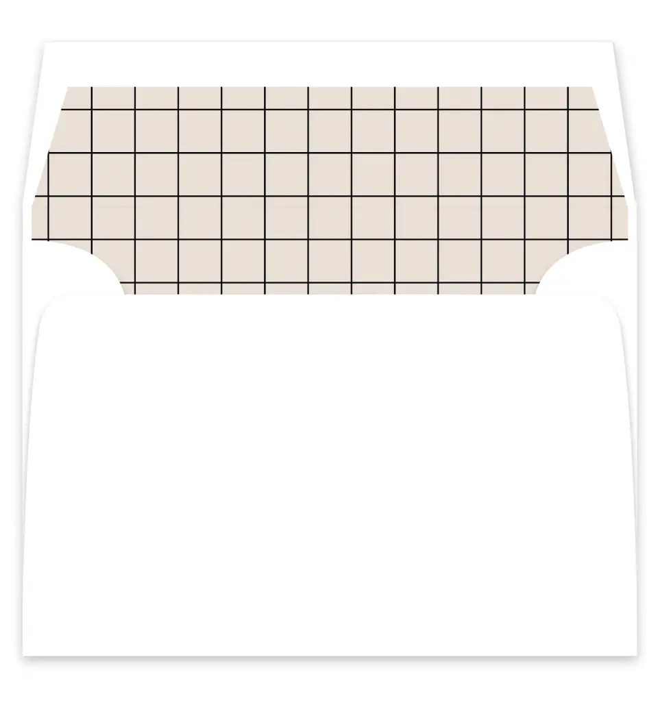 This is a  7¼" x 6⅞" Envelope Liners (ELF) called The Samantha printed in full color