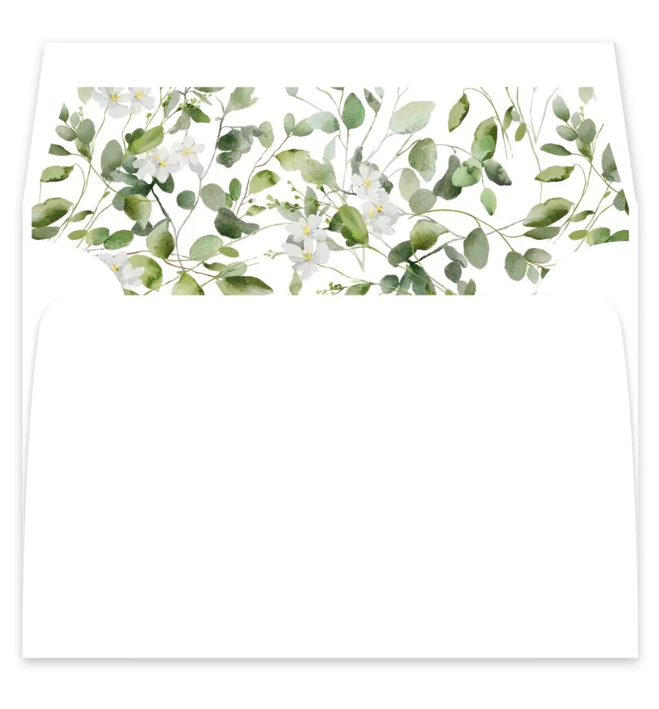 This is a  7¼" x 6⅞" Envelope Liners (ELF) called The Zoey printed in full color
