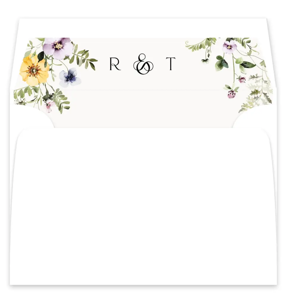 This is a  7¼" x 6⅞" Envelope Liners (ELF) called The Ruby printed in full color