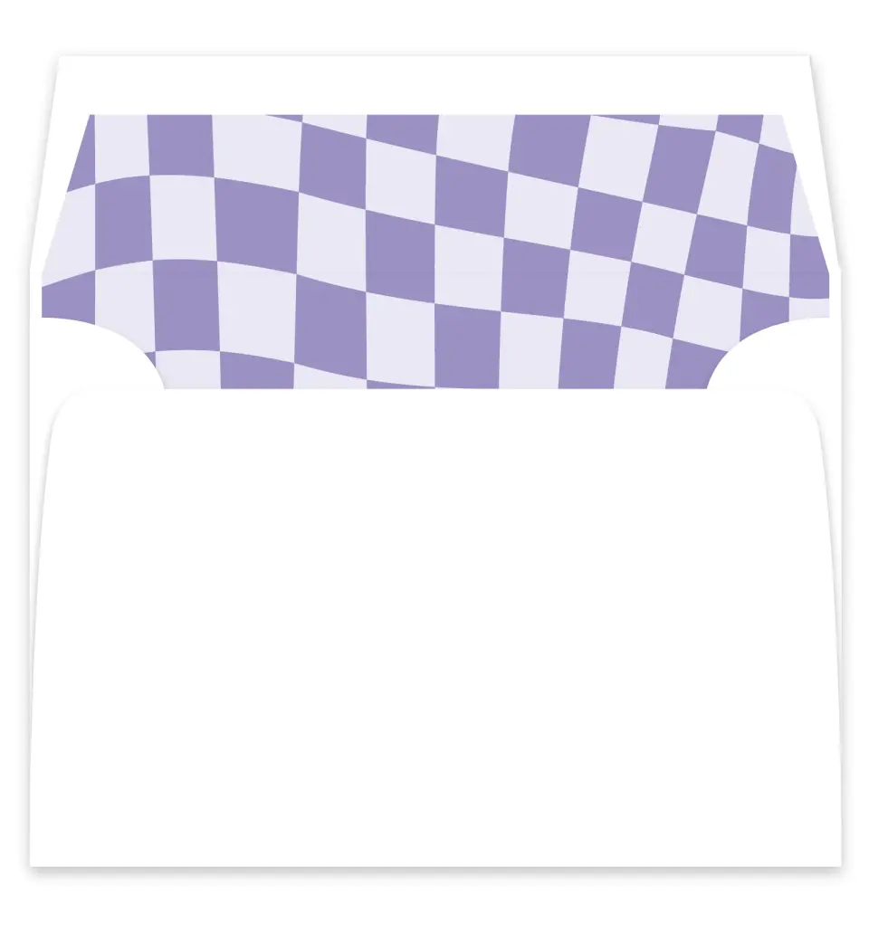 This is a  7¼" x 6⅞" Envelope Liners (ELF) called The Karly printed in full color