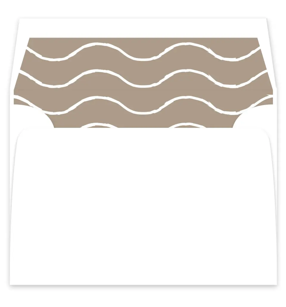 This is a  7¼" x 6⅞" Envelope Liners (ELF) called Romantic Sketch printed in full color