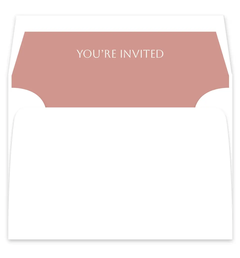 This is a  7¼" x 6⅞" Envelope Liners (ELF) called Mauvelous printed in full color