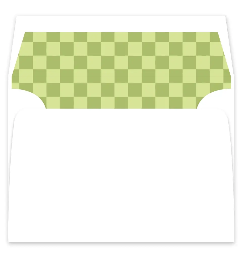 This is a  7¼" x 6⅞" Envelope Liners (ELF) called The Abigail printed in full color