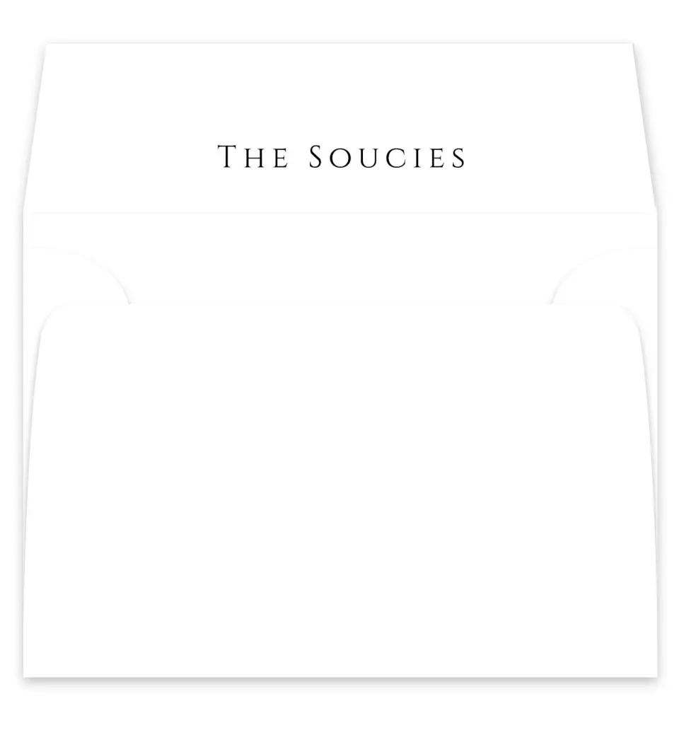 This is a  7¼" x 6⅞" Envelope Liners (ELF) called Classic Romance printed in full color
