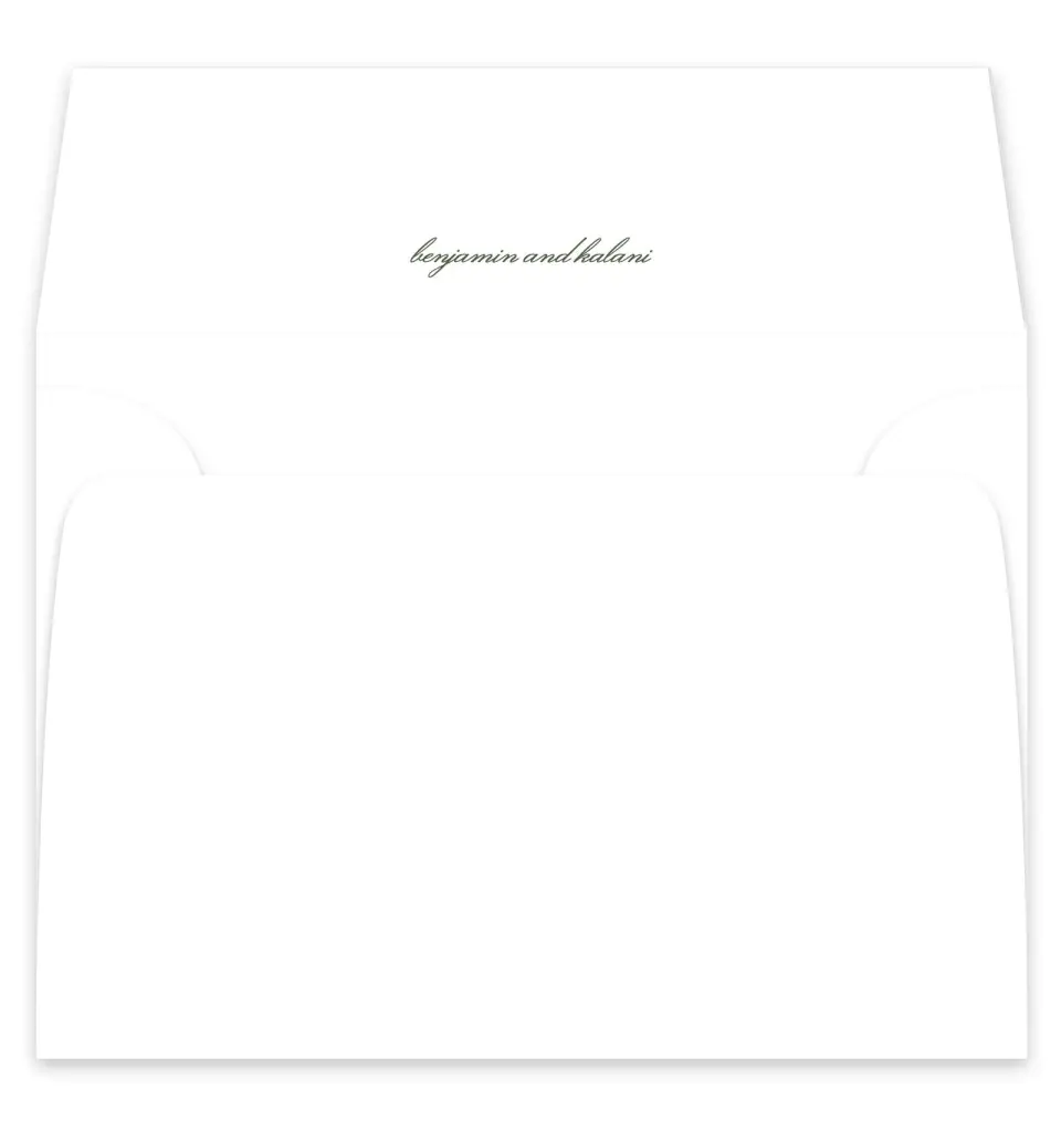 This is a  7¼" x 6⅞" Envelope Liners (ELF) called Aloha Amore printed in full color