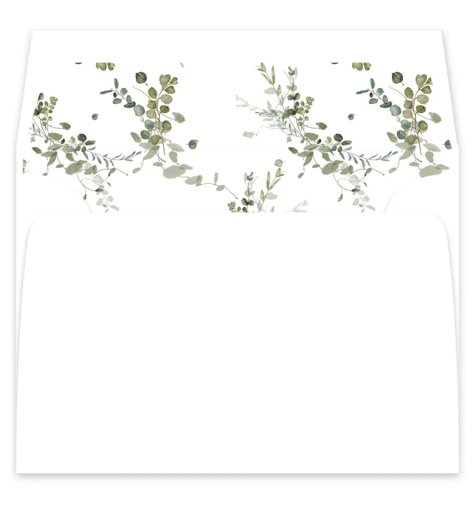 This is a  7¼" x 6⅞" Envelope Liners (ELF) called The Hailey printed in full color