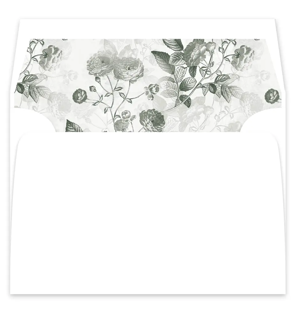 This is a  7¼" x 6⅞" Envelope Liners (ELF) called The Adaline printed in full color