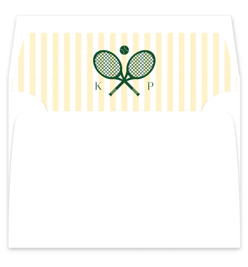 This is a  7¼" x 6⅞" Envelope Liners (ELF) called A Perfect Match printed in full color