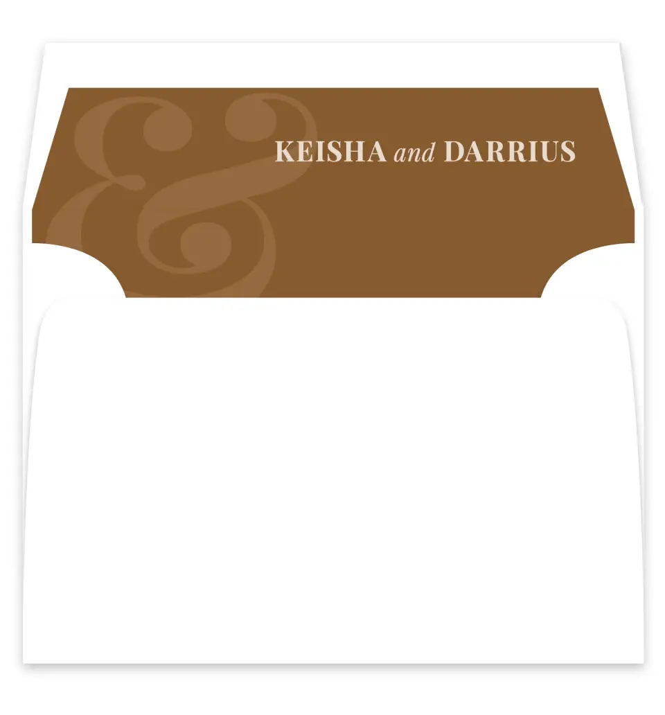 This is a  7¼" x 6⅞" Envelope Liners (ELF) called Bold Romance printed in full color