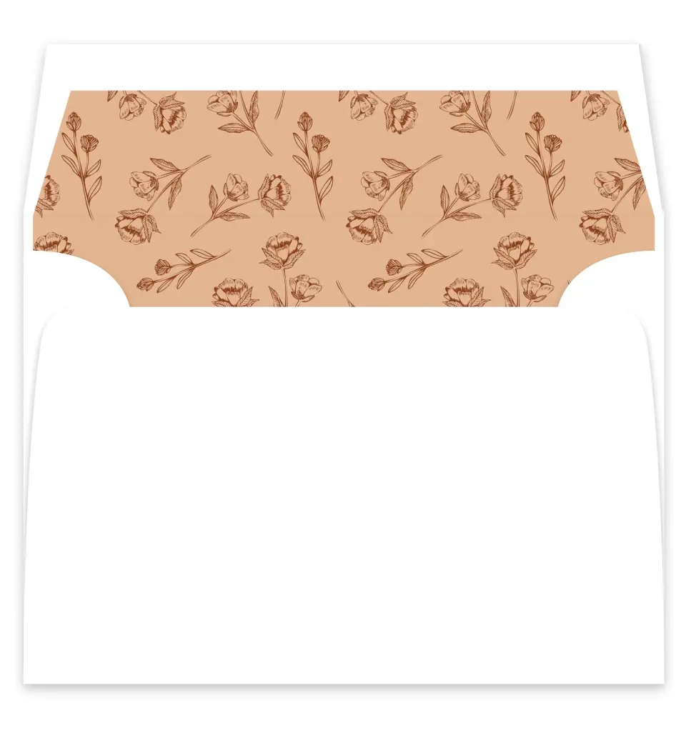 This is a  7¼" x 6⅞" Envelope Liners (ELF) called Agrestal printed in full color