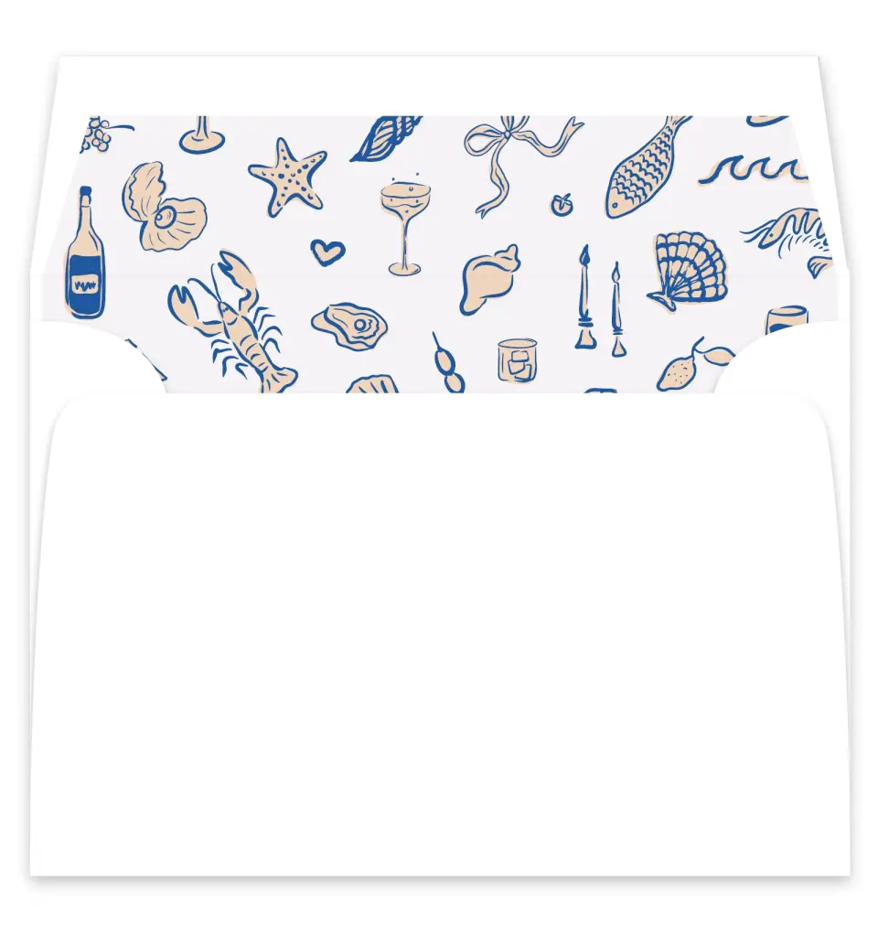 This is a  7¼" x 6⅞" Envelope Liners (ELF) called Abyssal Love printed in full color